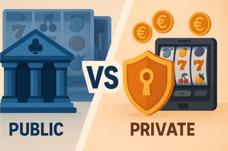 Comparer les casinos publics et les clubs privés en ligne : quelles différences clés ?